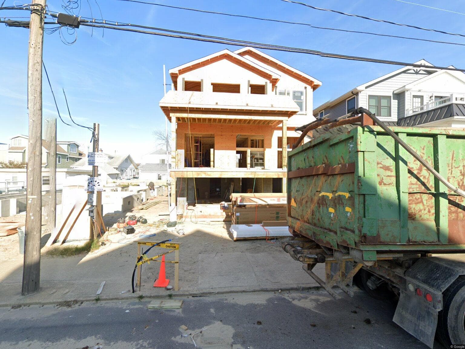 Home under construction by Blue Bee Builders at 109 E STOCKTON RD